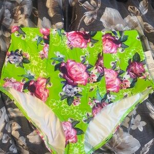 Torrid Green Floral Bikini Bottom size 3x